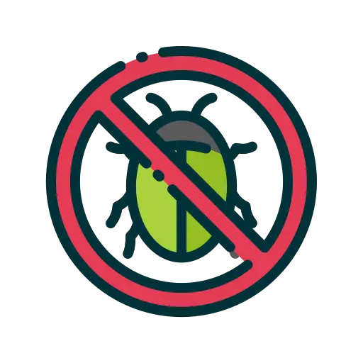 No bug infestation cleaning icon