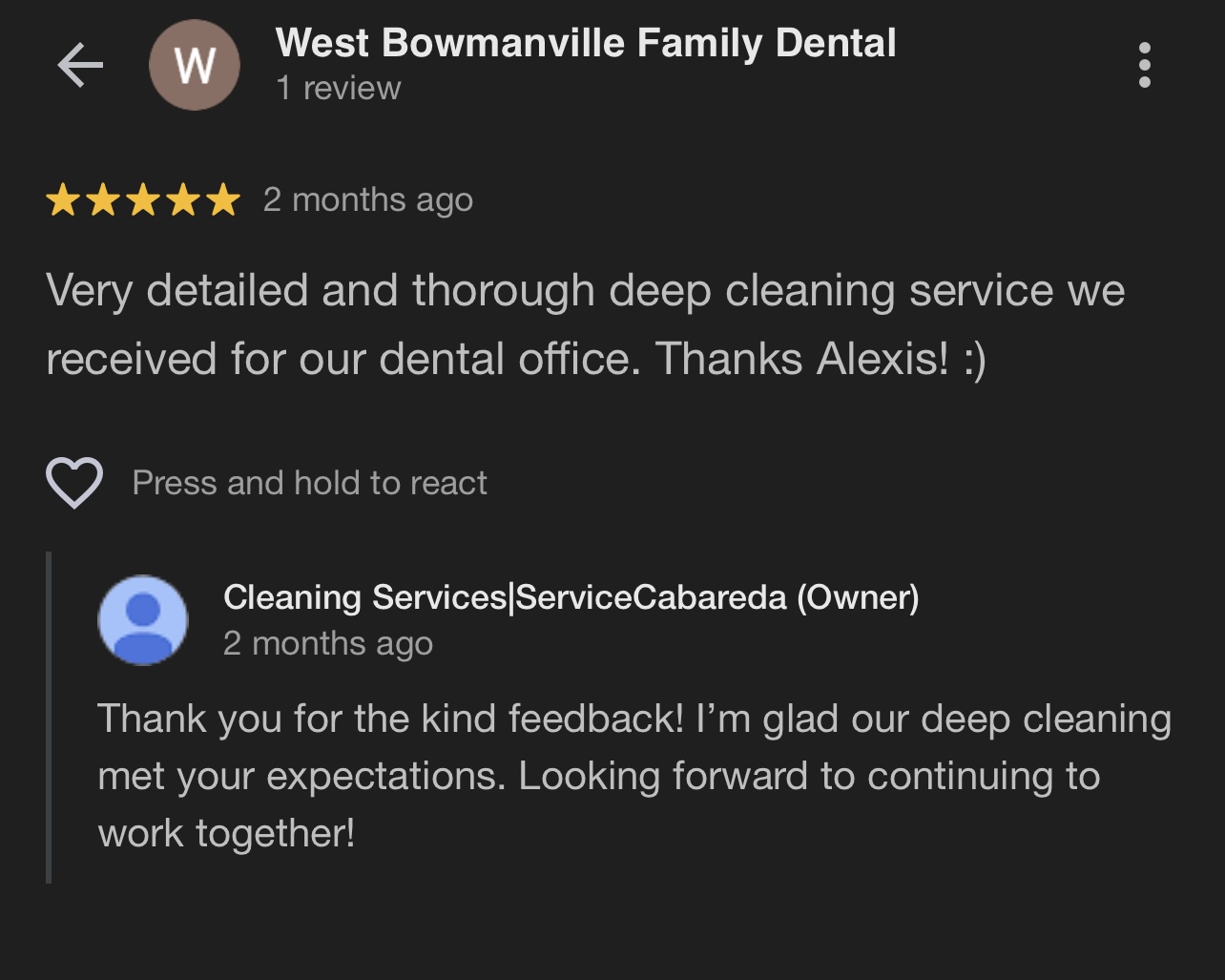 West Bowmanville Family Dental Review